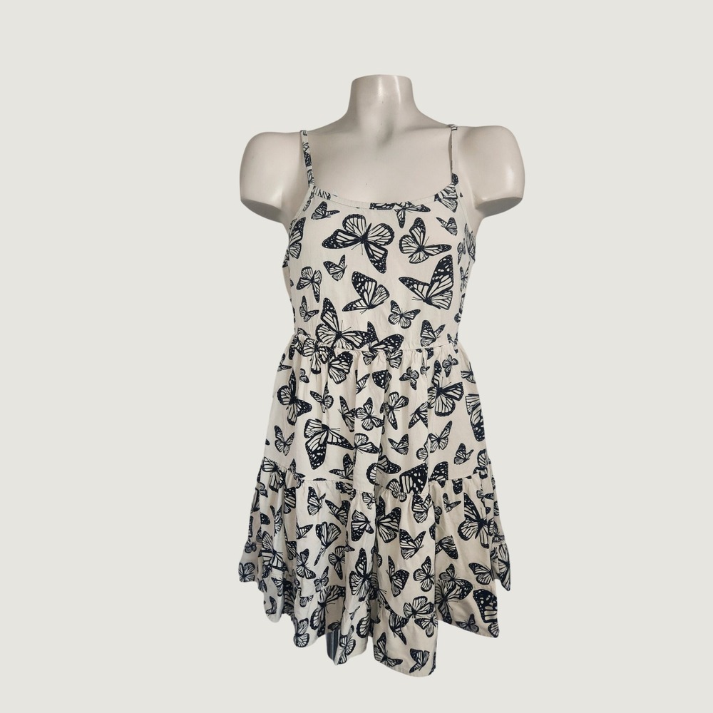Hot Topic Butterfly Print Tiered Sundress White Black S 14701142
Beachy‎ coastal